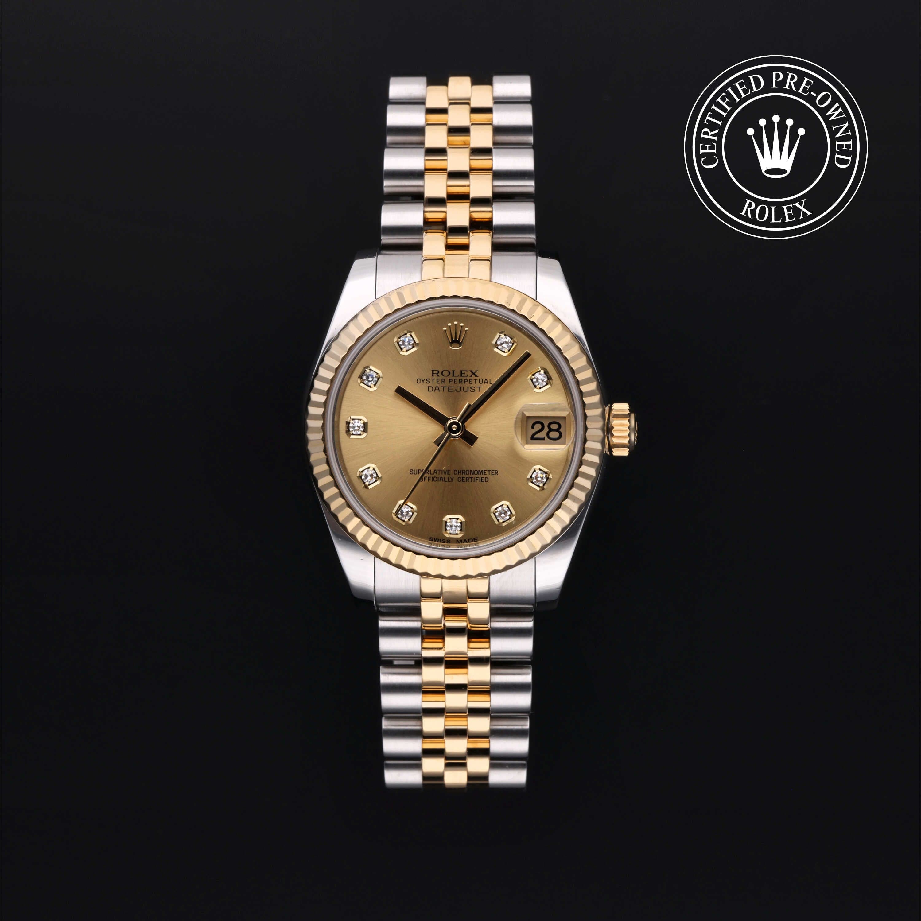 Rolex Certified Pre-Owned Datejust in 31 mm, Stainless Steel and yellow gold watch