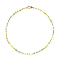 18K Yellow Briolette Fancy Yellow Diamond Necklace