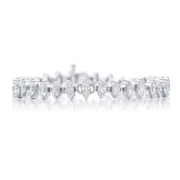 Platinum Marquise Diamond Bracelet