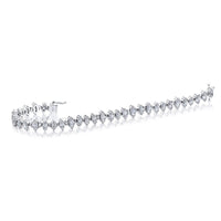 Platinum Marquise Diamond Bracelet