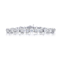 Platinum Round Diamond Bracelet