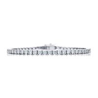 Platinum Round Diamond Bracelet