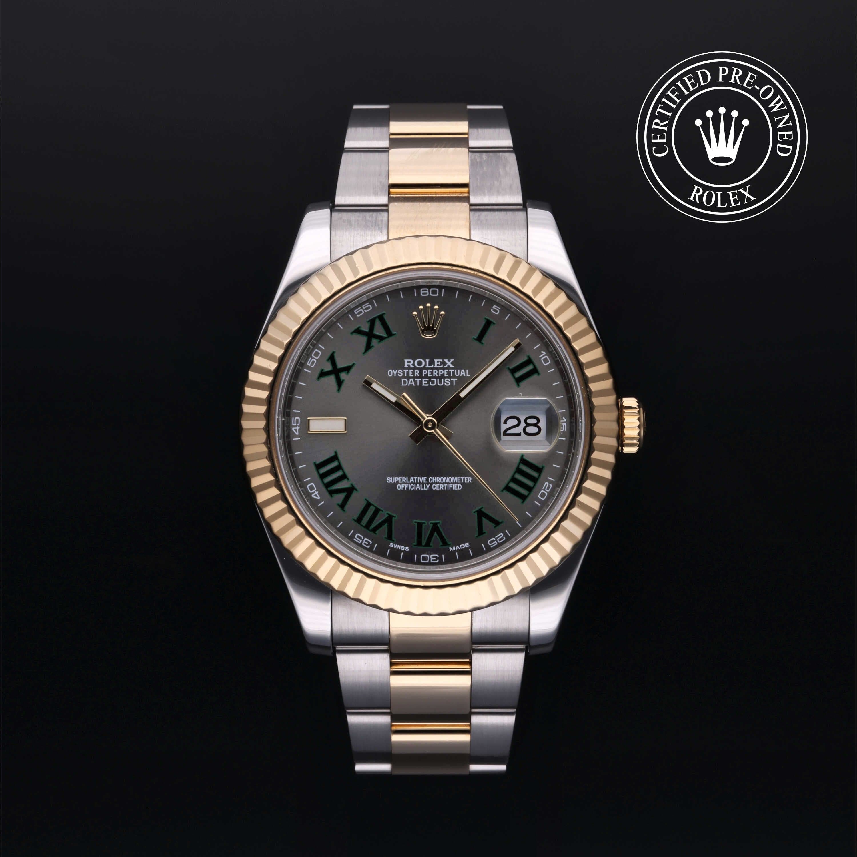 Rolex Certified Pre-Owned Datejust in Oyster, 41 mm, Stainless steel and yellow gold watch