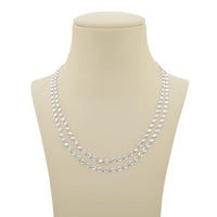 Platinum Rose-Cut Diamond 42 inch Necklace