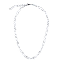 Platinum Rose-Cut Diamond 40 inch Necklace