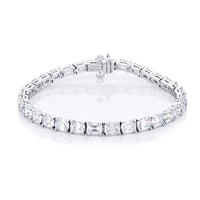 Platinum Vintage Cushion-Cut Diamond Bracelet