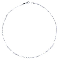 Platinum Rose-Cut Diamond 20 Inch Chain