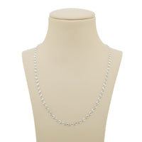 Platinum Rose-Cut Diamond 20 Inch Chain