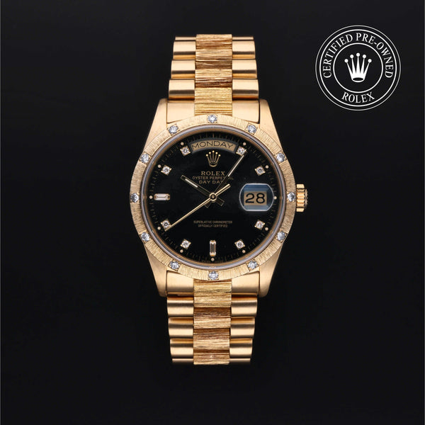 Rolex Certified Pre-Owned Day-Date in President, 36 mm, 18k yellow gold watch