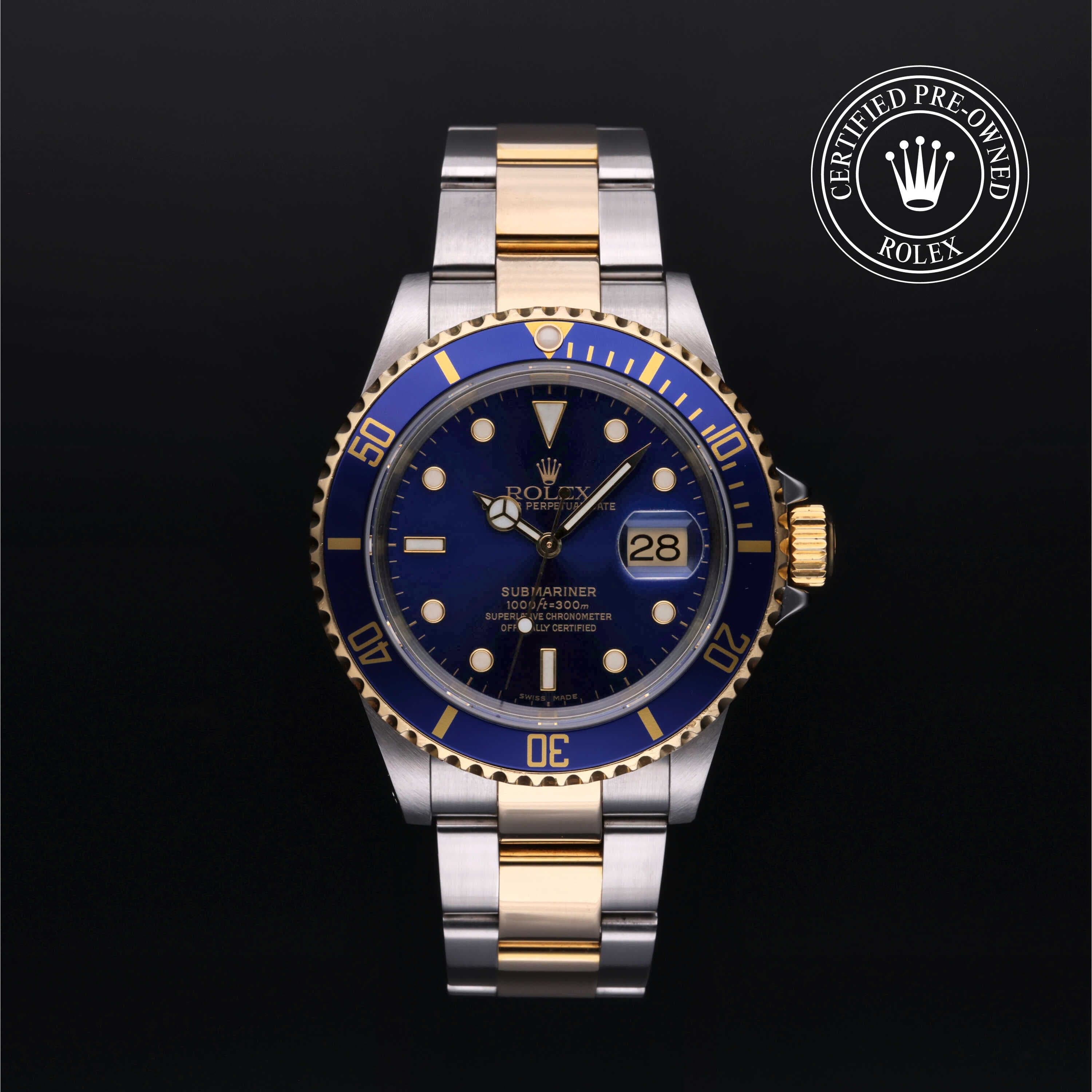 Rolex Certified Pre-Owned Submariner in Oyster, 40 mm, Stainless Steel and yellow gold watch