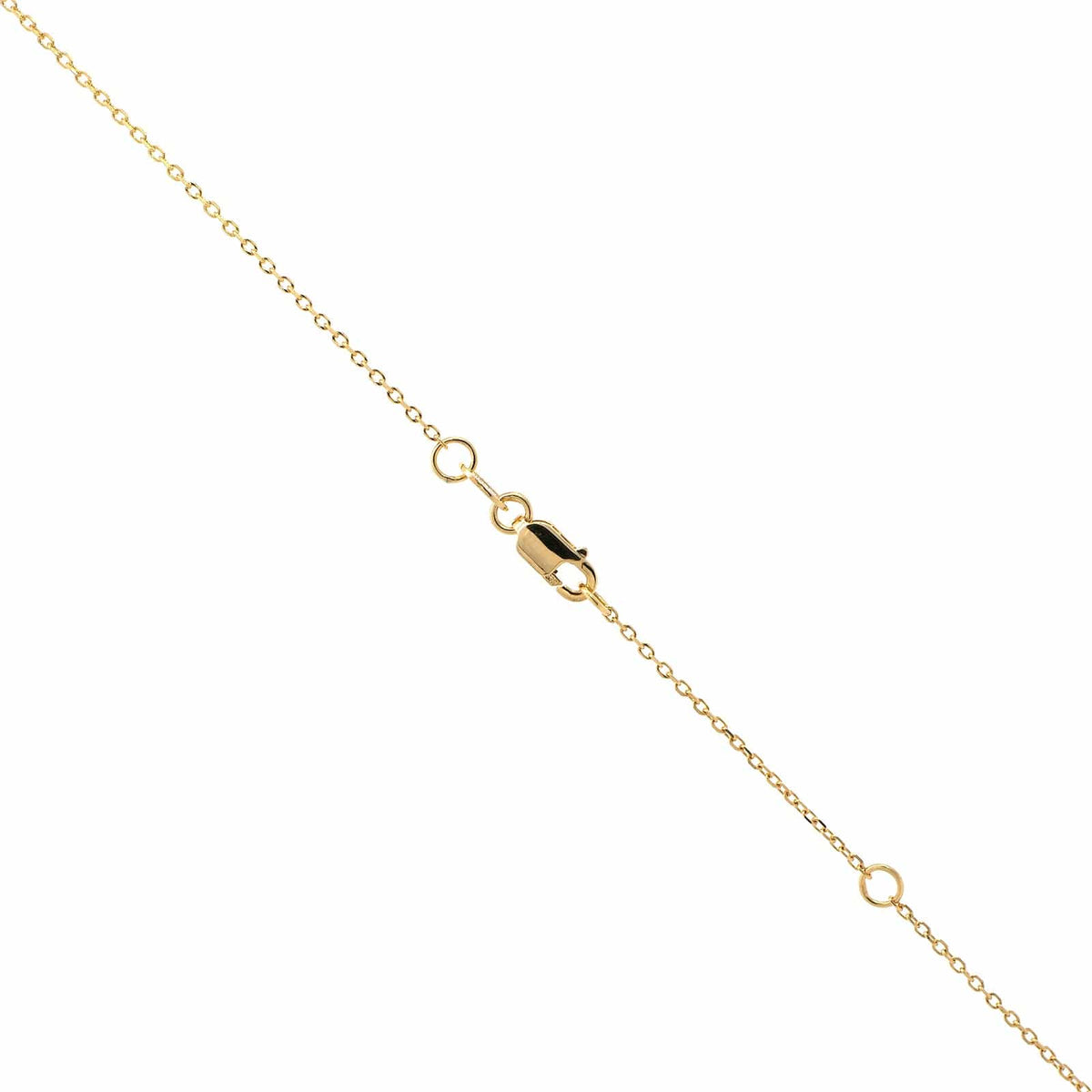 14K Yellow Gold Cushion Amethyst Pendant Necklace
