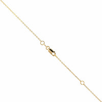 14K Yellow Gold Cushion Amethyst Pendant Necklace