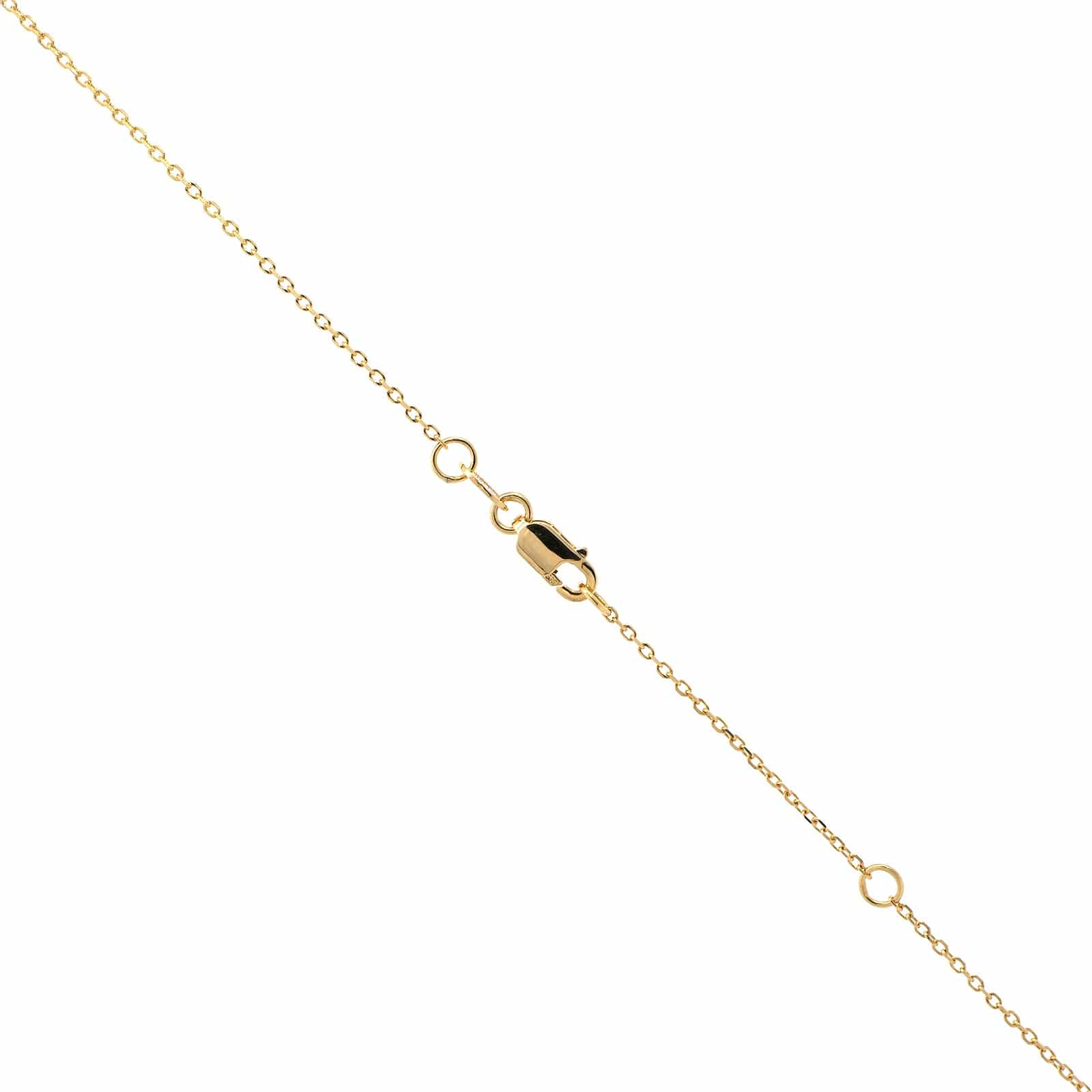 14K Yellow Gold Cushion Amethyst Pendant Necklace