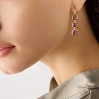 Marco Bicego Jaipur 18K Yellow Gold Amethyst Drop Earrings