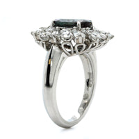 Oscar Heyman Platinum Oval Alexandrite Diamond Ring
