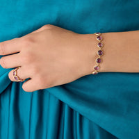 Marco Bicego Jaipur 18K Yellow Gold Amethyst Bracelet