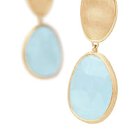 Marco Bicego 18K Yellow Gold Lunaria Aquamarine Drop Earrings