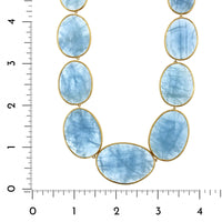 Marco Bicego Lunaria 18K Yellow Gold Aquamarine Necklace