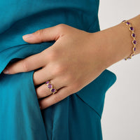 Marco Bicego Jaipur 18K Yellow Gold Amethyst Ring