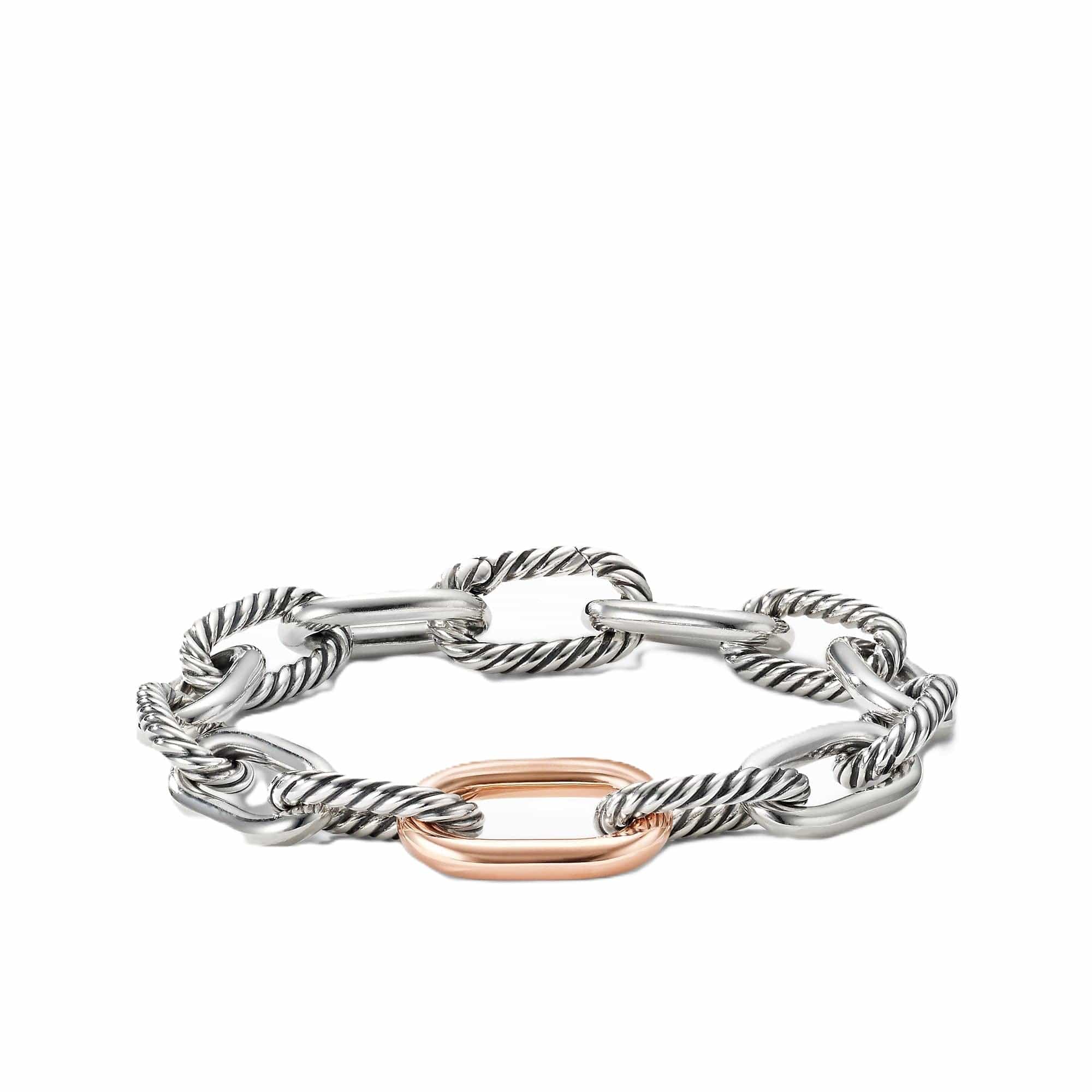 DY Madison® Chain Medium Bracelet with 18K Rose Gold