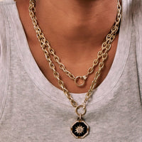 Sorellina 18K Yellow Gold Diamond Teardrop Chain Necklace