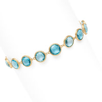 Marco Bicego Jaipur 18K Yellow Gold Blue Topaz Bracelet