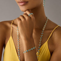 Marco Bicego Jaipur 18K Yellow Gold Blue Topaz Bracelet