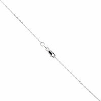 14K White Gold Blue Topaz Pendant Necklace