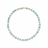 Marco Bicego Jaipur 18K Yellow Gold Blue Topaz Necklace