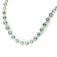 Marco Bicego Jaipur 18K Yellow Gold Blue Topaz Necklace