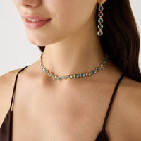 Marco Bicego Jaipur 18K Yellow Gold Blue Topaz Necklace