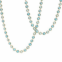 Marco Bicego Jaipur 18K Yellow Gold Blue Topaz Long Necklace
