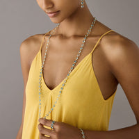 Marco Bicego Jaipur 18K Yellow Gold Blue Topaz Long Necklace