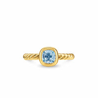 DY Mercer® Color Cable Ring 18K Yellow Gold with Sky Blue Topaz, 5.5mm