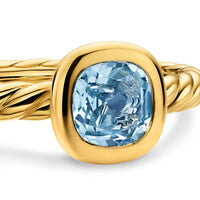 DY Mercer® Color Cable Ring 18K Yellow Gold with Sky Blue Topaz, 5.5mm