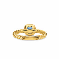 DY Mercer® Color Cable Ring 18K Yellow Gold with Sky Blue Topaz, 5.5mm