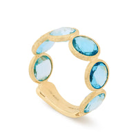 Marco Bicego Jaipur 18K Yellow Gold Blue Topaz Ring