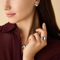Marco Bicego Jaipur 18K Yellow Gold Blue Topaz Cocktail Ring