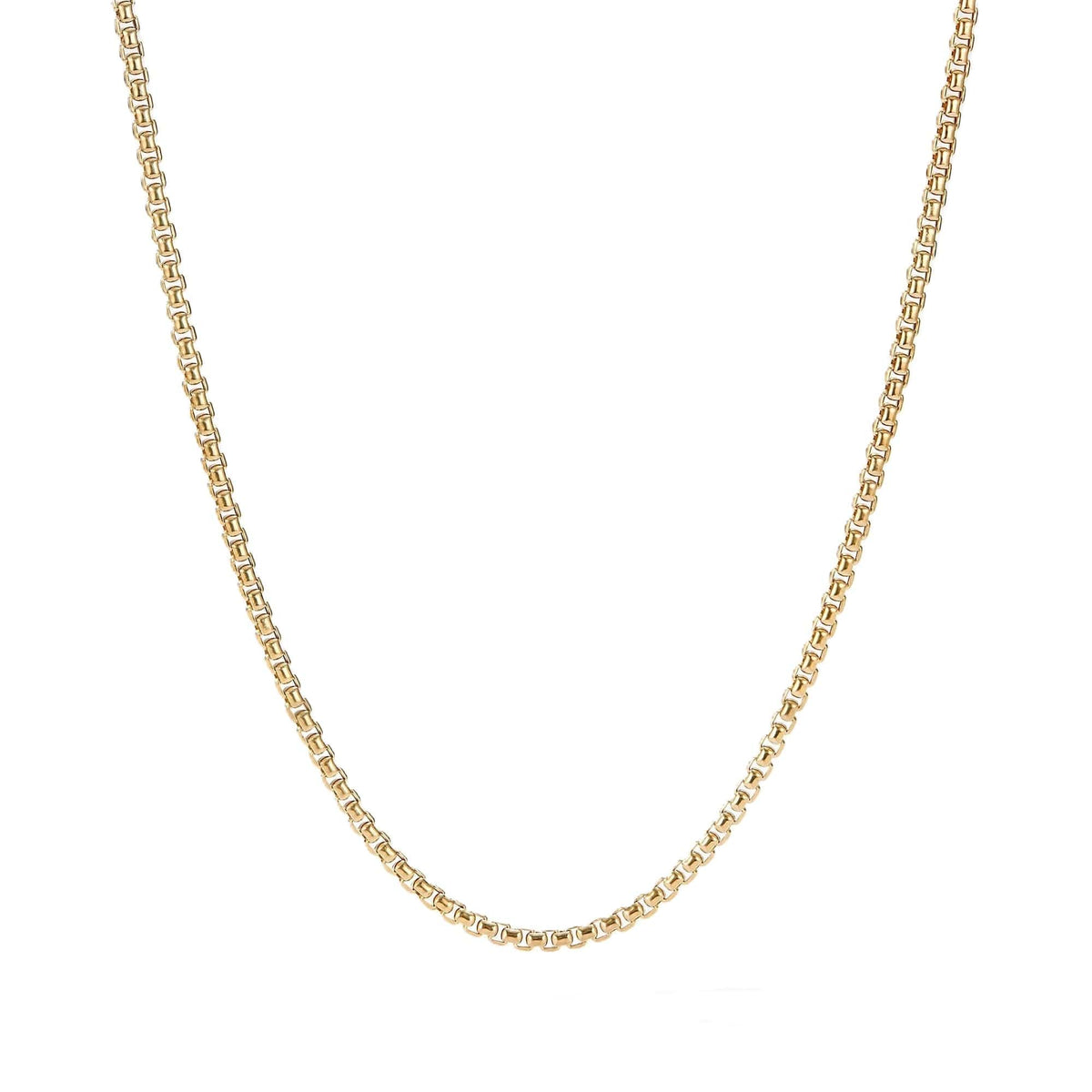 Box Chain Necklace in 18K Yellow Gold