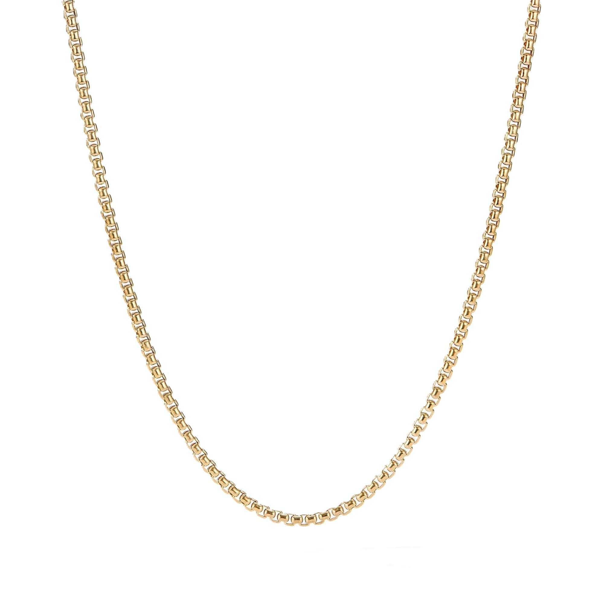 Box Chain Necklace in 18K Yellow Gold