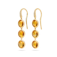 Marco Bicego Jaipur 18K Yellow Gold Citrine Drop Earrings
