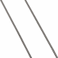 Box Chain Necklace Grey Titanium, 2.7mm