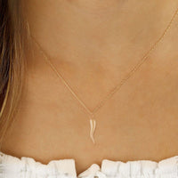 14K Yellow Gold Italian Horn Charm