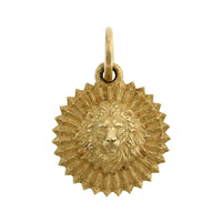 18K Yellow Gold Baby Ruche Lion Charm
