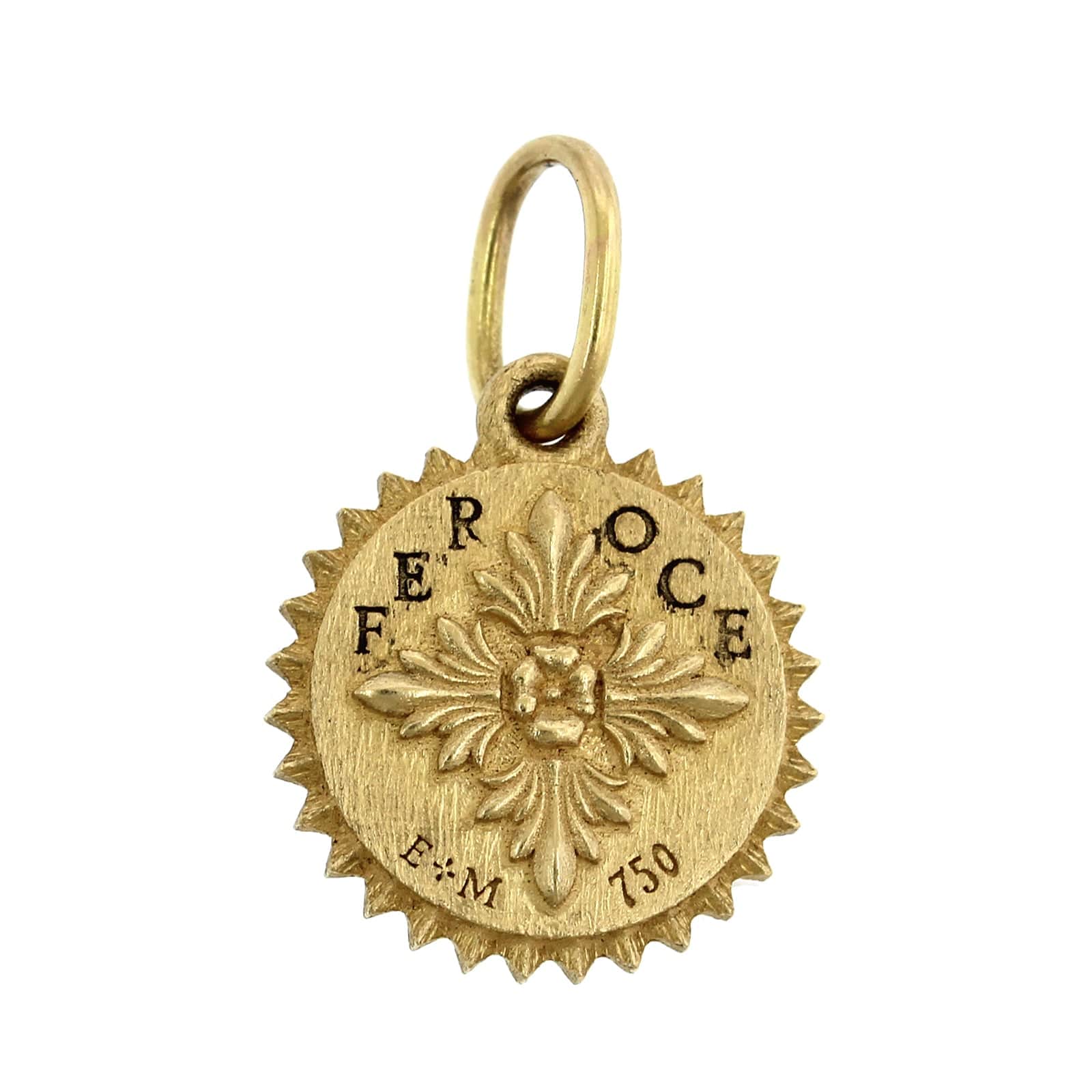 18K Yellow Gold Baby Ruche Lion Charm