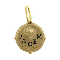 14K Yellow Gold Small Lotus Flower Charm