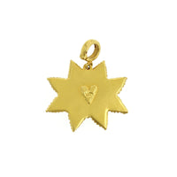 Christina Alexiou 18K Yellow Gold Moonstone Star Charm