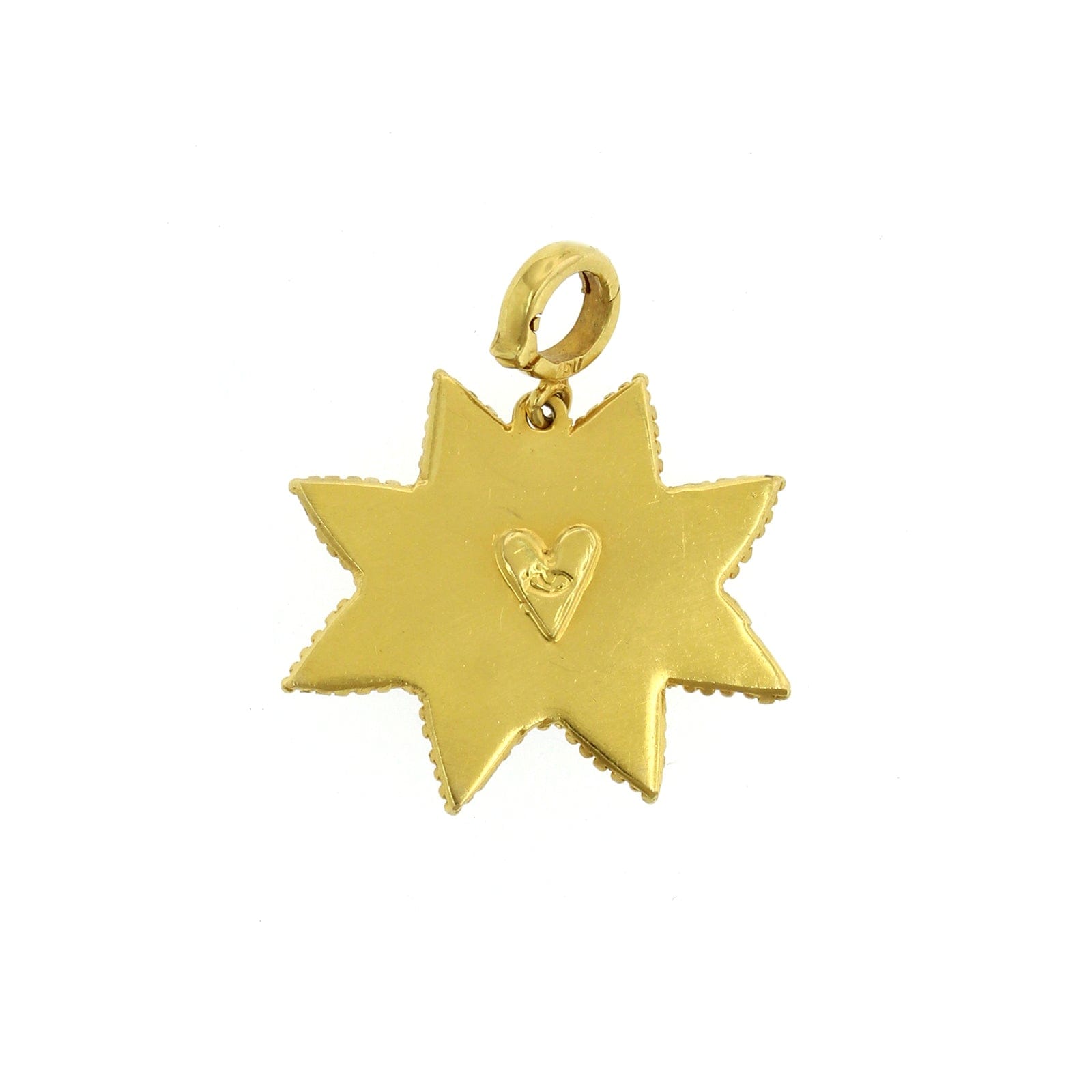 Christina Alexiou 18K Yellow Gold Moonstone Star Charm