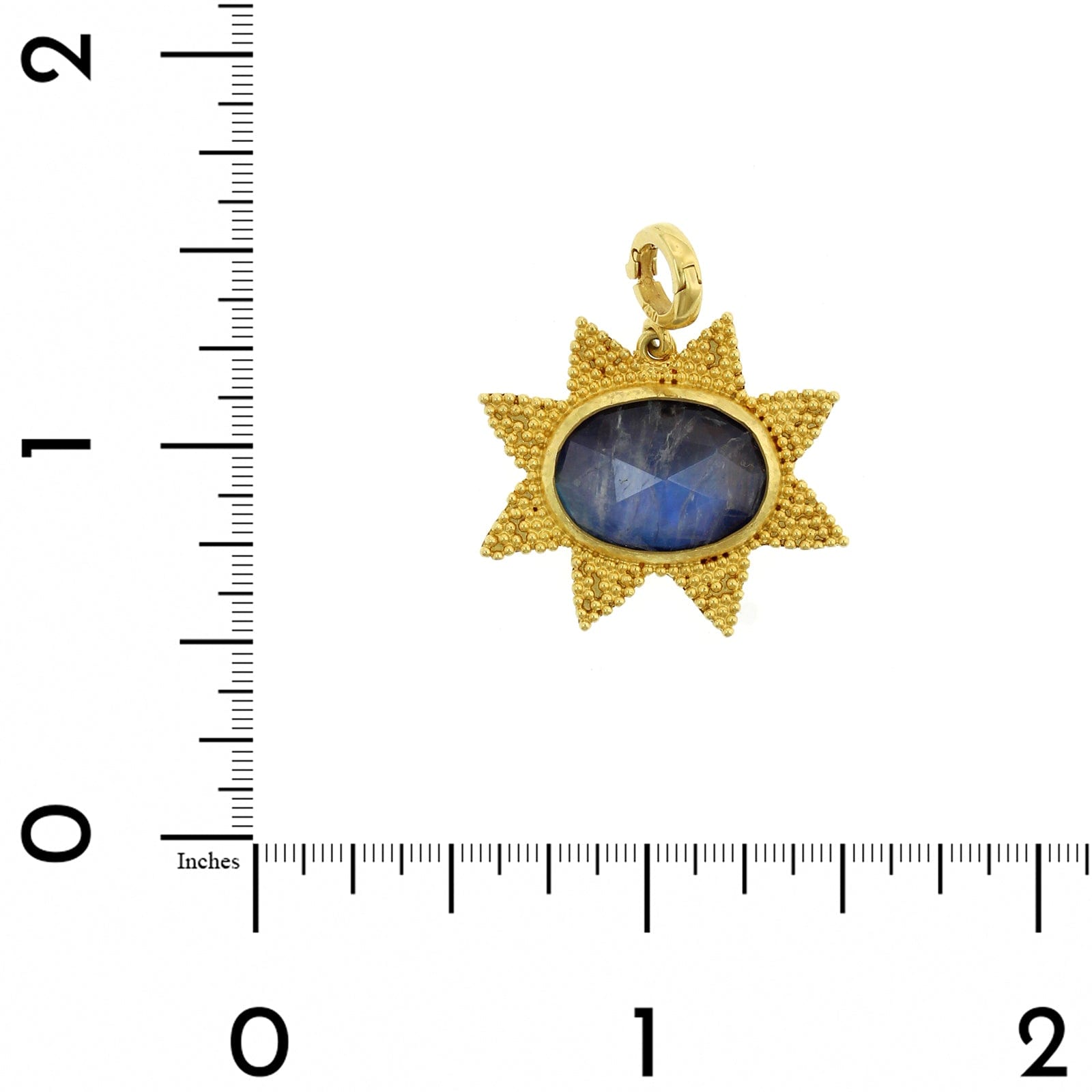 Christina Alexiou 18K Yellow Gold Moonstone Star Charm