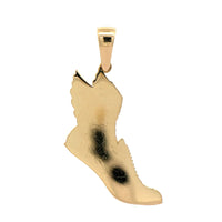 14K Yellow Gold 26.2 Running Tennis Shoe Charm